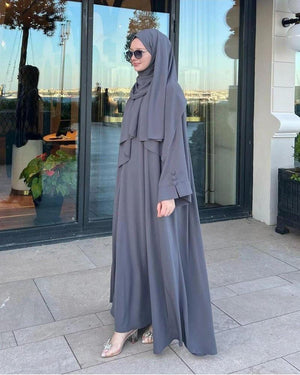 Georgette Full Abaya With Stoller