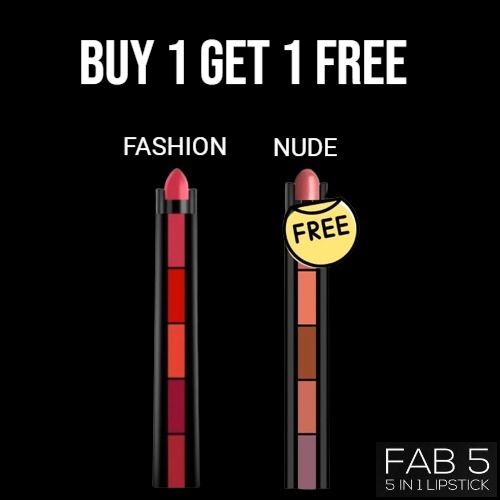 5 in 1 Matte Lipstick – Buy 1 Get 2