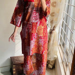 2 Pcs Women's Stitched Arabic Lawn Printed Suit