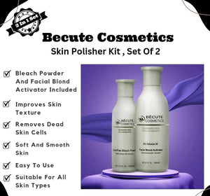 Becute Skin Polish Kit Pack of 2 (Volume + Bleach Powder)