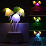 3D Mushroom LED Night Light Sensor Lamp