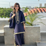 3 Pcs Women Stitched Arabic Lawn