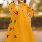 3 Pcs Women Stitched Katan Silk Embroidered Gown Suit