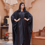 1 Pc Women Stitched Katan Silk Plain Kaftan