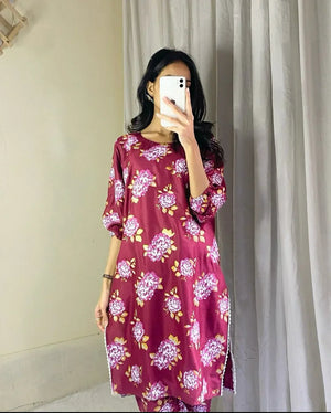 Floral GULAAB print 2pc Stitched